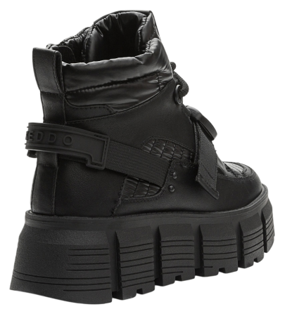 Ботинки на платформе женские / Черный / 37
