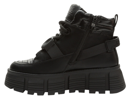 Ботинки на платформе женские / Черный / 37