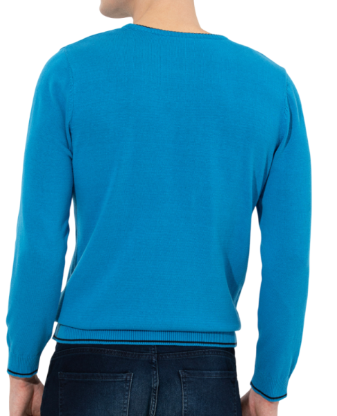 Джемпер хлопковый мужской / Синий / 52 Джемпер хлопковый мужской / Синий / 52