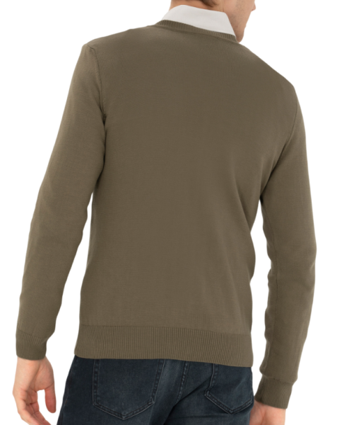 Пуловер хлопковый мужской / Хаки / 54 Пуловер хлопковый мужской / Хаки / 54