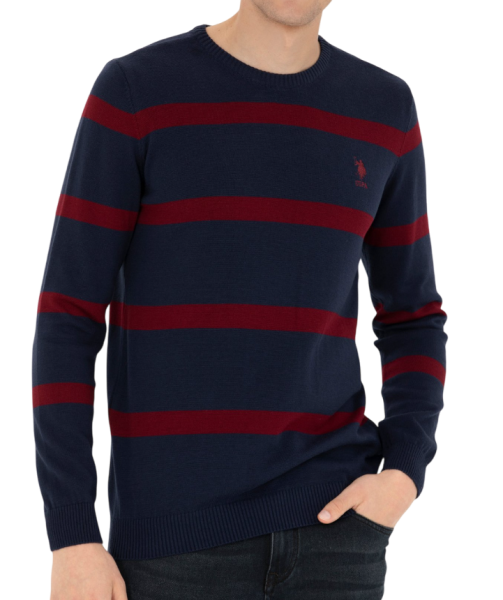 Джемпер хлопковый мужской / Тёмно-синий / 46 Джемпер хлопковый мужской / Тёмно-синий / 46