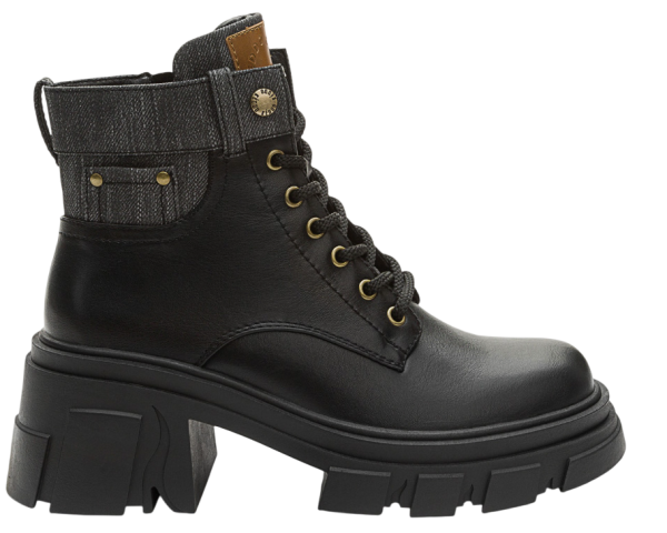 Ботинки на шнуровке женские / Темно-серый / 37