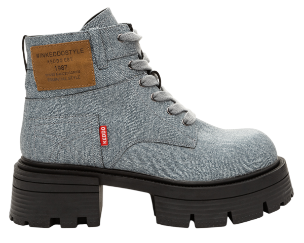 Ботинки на платформе женские / Синий / 38