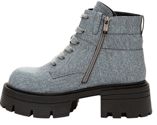 Ботинки на платформе женские / Синий / 38