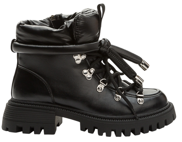 Ботинки на шнуровке женские / Черный / 38