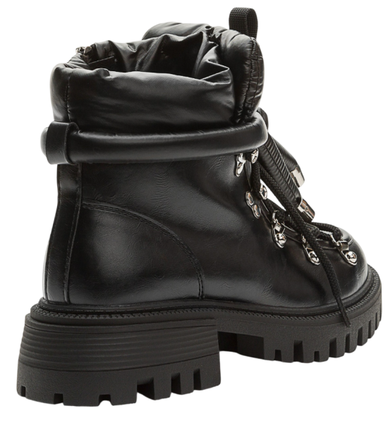Ботинки на шнуровке женские / Черный / 38