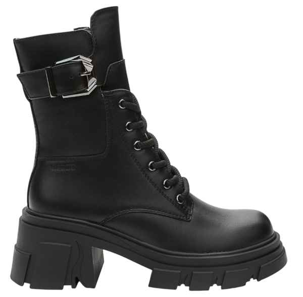 Ботинки на платформе женские / Черный / 37