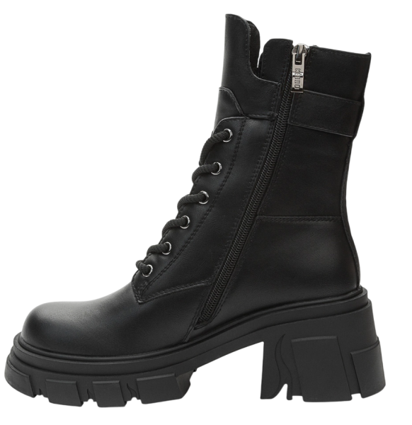 Ботинки на платформе женские / Черный / 37