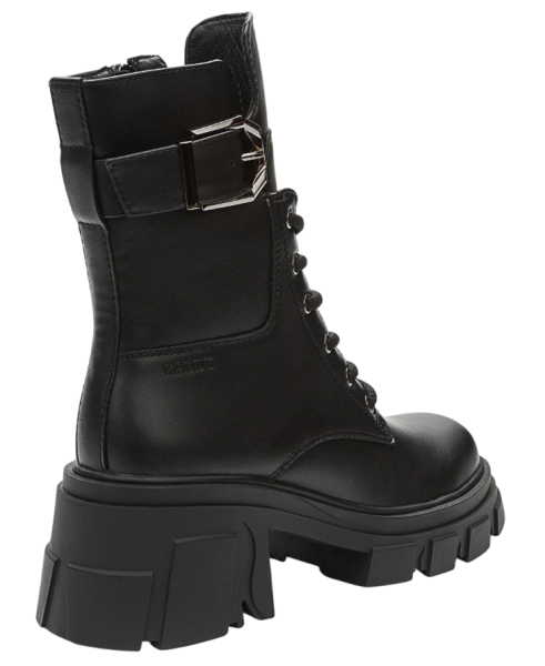 Ботинки на платформе женские / Черный / 37