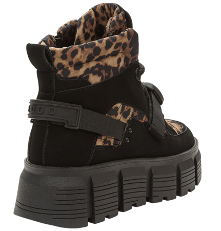 Ботинки с принтом женские / Черный / 41