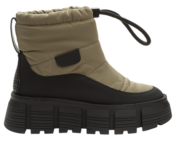 Ботинки на платформе женские / Молочный / 40