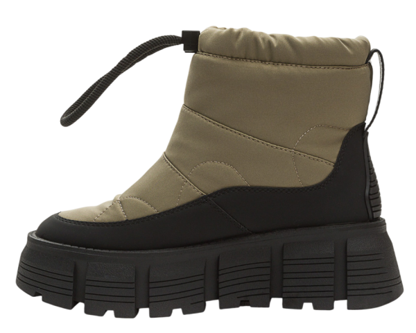 Ботинки на платформе женские / Молочный / 40