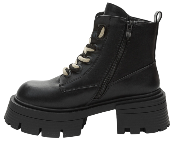 Ботинки на платформе женские / Черный / 38