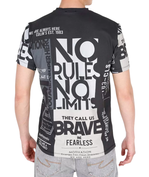 Футболка с принтом мужская / Серый / 54 Футболка с принтом мужская / Серый / 54