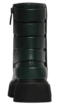 Полусапоги кожаные женские / Зеленый / 35 Полусапоги кожаные женские / Зеленый / 35