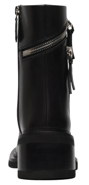 Полусапоги кожаные женские / Черный / 36