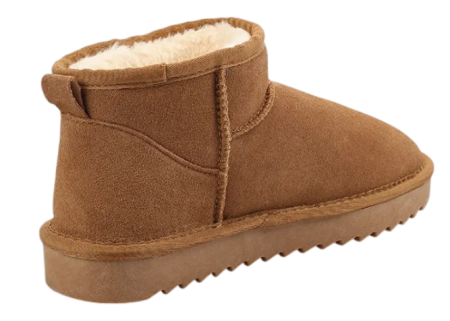 Угги из экозамши женские / Коричневый / 37