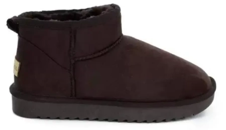 Угги из экозамши женские / Коричневый / 37