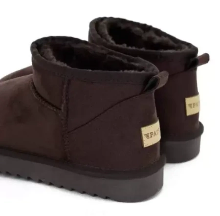 Угги из экозамши женские / Коричневый / 37