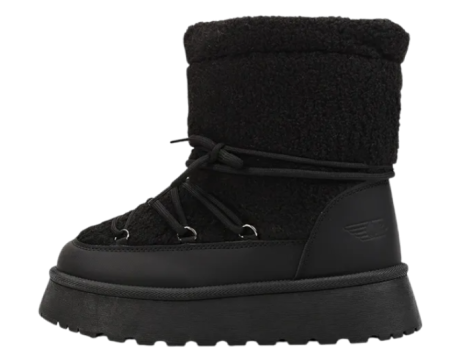 Угги из экокожи женские / Черный / 38