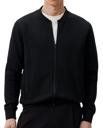 Толстовка на молнии мужская / Черный / 50 Толстовка на молнии мужская / Черный / 50