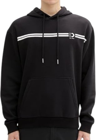 Худи с принтом мужское / Черный / 48 Худи с принтом мужское / Черный / 48