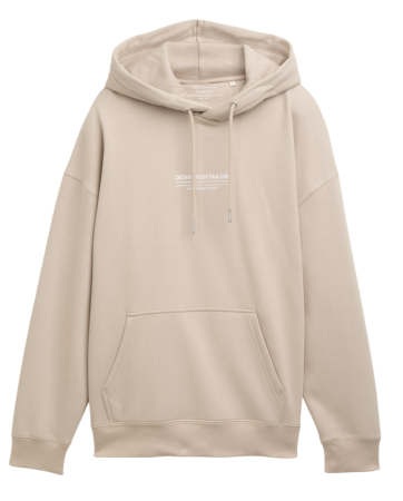 Худи с принтом мужское / Светло-серый / 54 Худи с принтом мужское / Светло-серый / 54