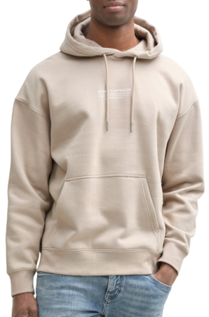 Худи с принтом мужское / Светло-серый / 54 Худи с принтом мужское / Светло-серый / 54