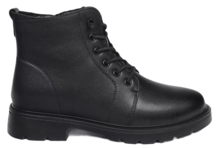 Ботинки из кожи женские / Черный / 37 Ботинки из кожи женские / Черный / 37