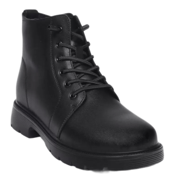 Ботинки из кожи женские / Черный / 37