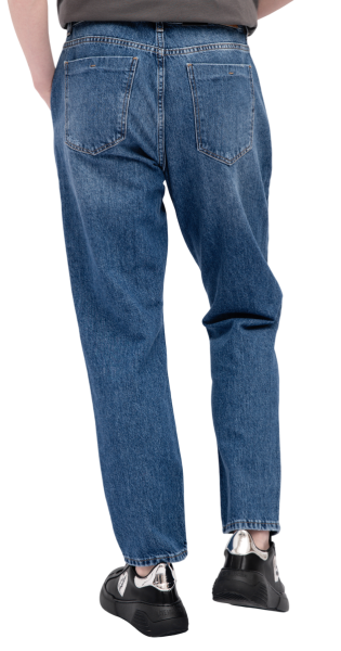 Джинсы зауженные женские / Синий / 42