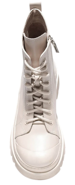 Ботинки из кожи женские / Молочный / 37