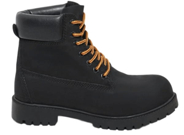 Ботинки из замши женские / Черный / 40