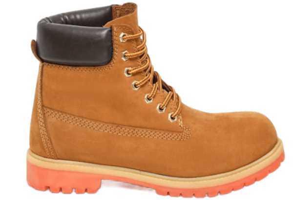 Ботинки из замши женские / Оранжевый / 37