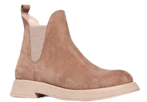 Ботинки из кожи женские / Бежевый / 38