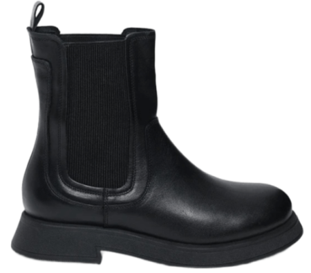 Ботинки из кожи женские / Черный / 37 Ботинки из кожи женские / Черный / 37