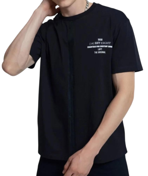 Футболка с принтом мужская / Черный / 52 Футболка с принтом мужская / Черный / 52