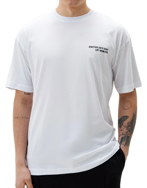 Футболка с принтом мужская / Белый / 48 Футболка с принтом мужская / Белый / 48