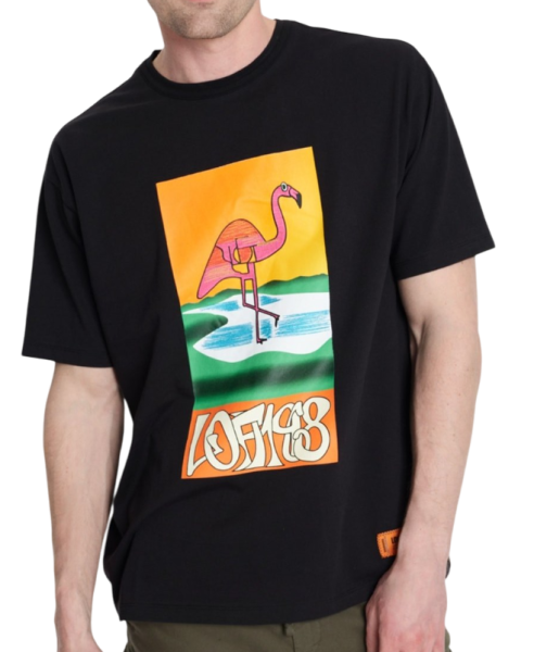 Футболка с принтом мужская / Черный / 46 Футболка с принтом мужская / Черный / 46