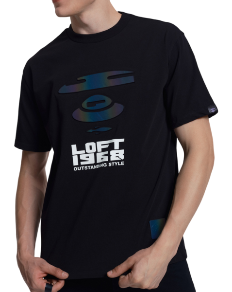 Футболка с принтом мужская / Черный / 46 Футболка с принтом мужская / Черный / 46