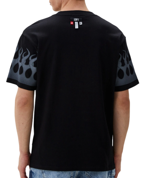 Футболка с принтом мужская / Черный / 48 Футболка с принтом мужская / Черный / 48