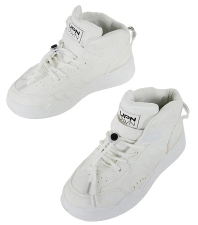 Кроссовки высокие для девочки / Белый / 33