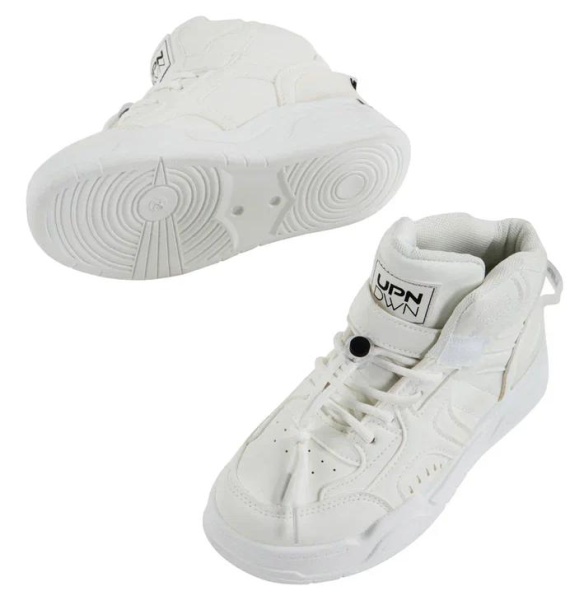 Кроссовки высокие для девочки / Белый / 33