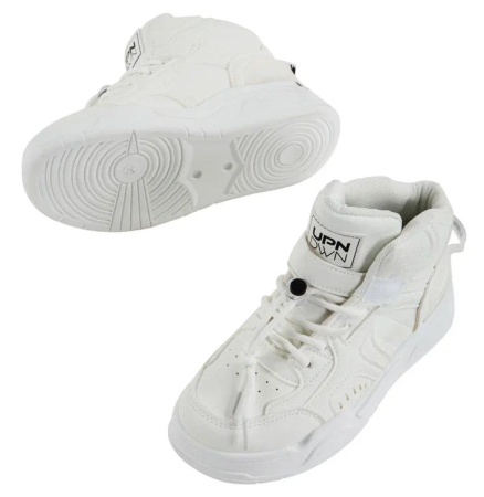 Кроссовки высокие для девочки / Белый / 33