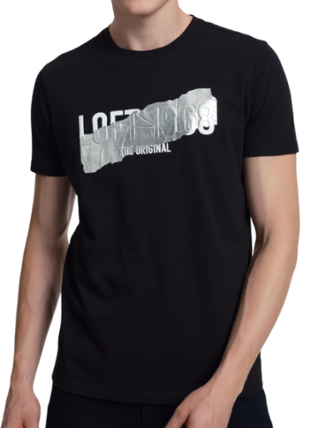 Футболка с логотипом мужская / Черный / 52 Футболка с логотипом мужская / Черный / 52