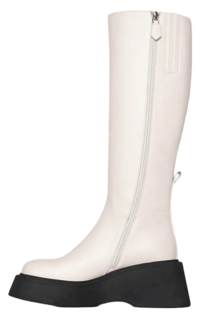 Сапоги кожаные женские / Молочный / 37 Сапоги кожаные женские / Молочный / 37