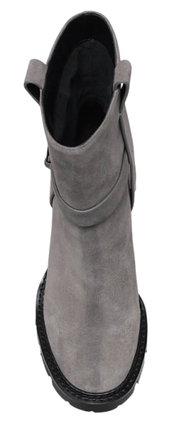 Полусапоги кожаные женские / Серый / 38