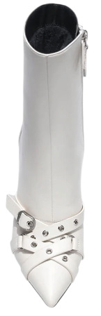 Полусапоги кожаные женские / Молочный / 37 Полусапоги кожаные женские / Молочный / 37