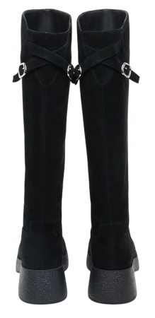 Сапоги велюровые женские / Черный / 37 Сапоги велюровые женские / Черный / 37