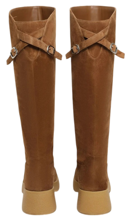 Сапоги велюровые женские / Бежевый / 36 Сапоги велюровые женские / Бежевый / 36